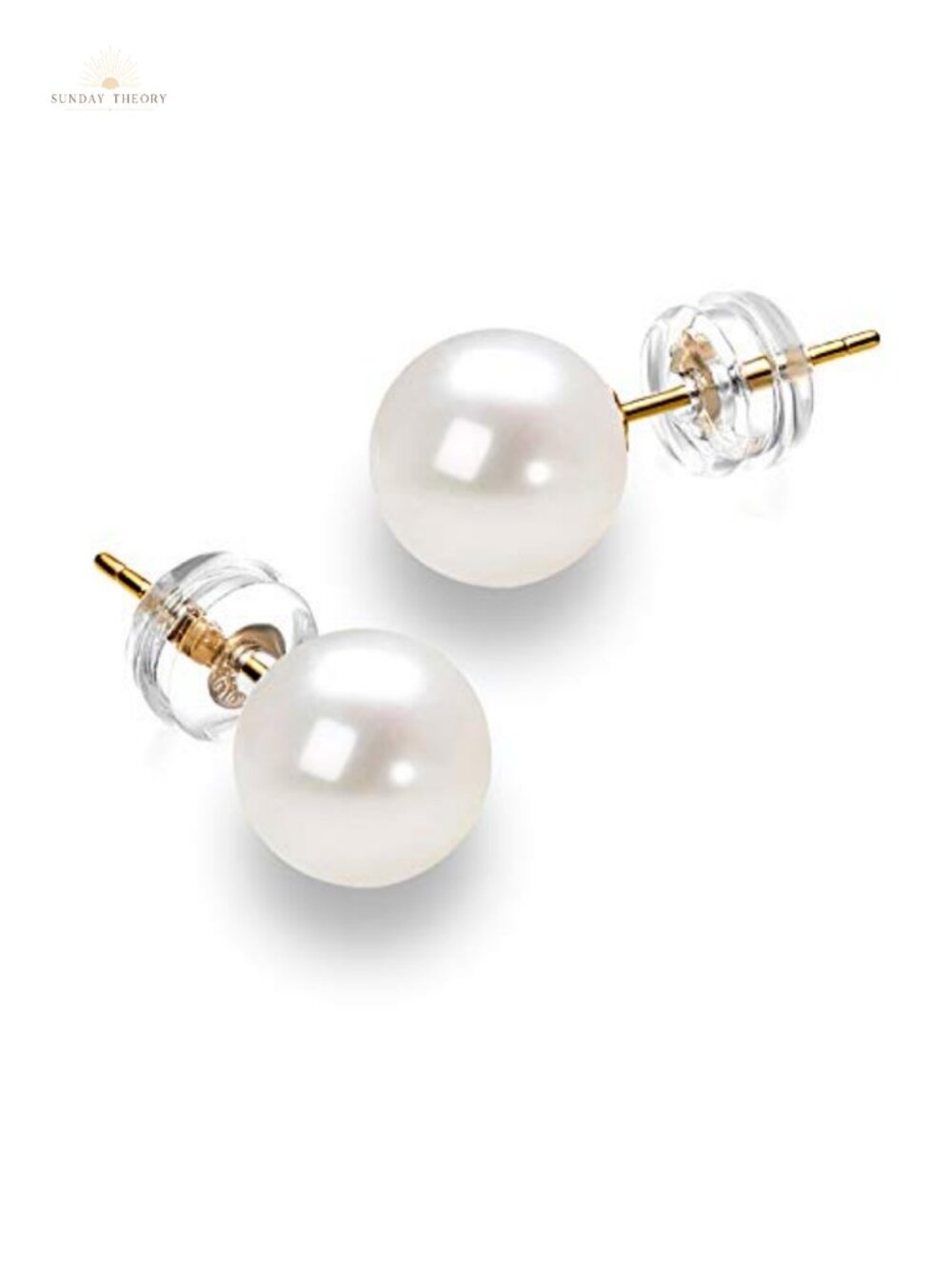 14K Gold Freshwater Pearl Stud Earrings AAAA Quality Hypoallergenic